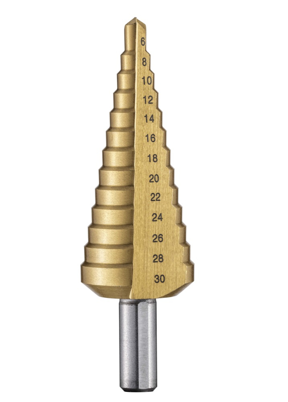 Stufenbohrer HSS-G mit TiN Beschichtung einzeln